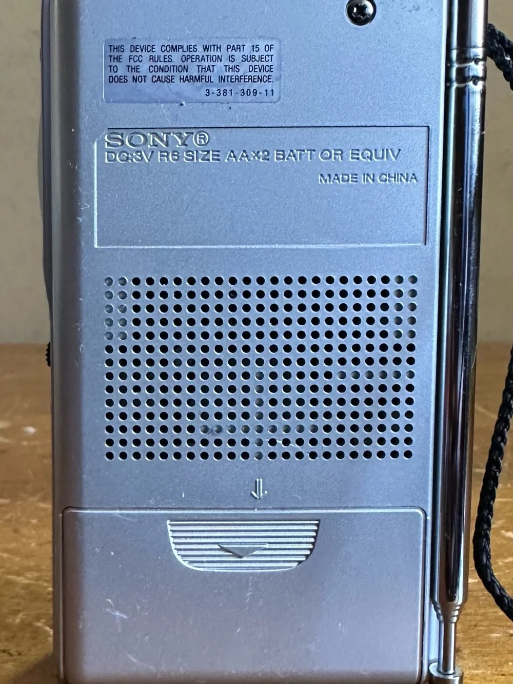 Sony Portable AM/FM Radio - Silver